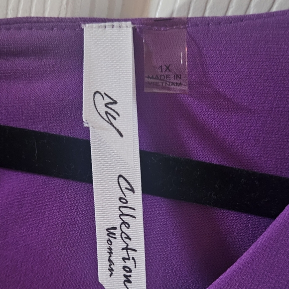 NY Collection Chiffon Layered Dress - Picture 5 of 6